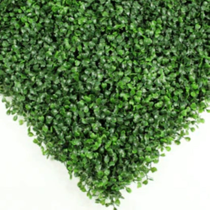 UV-resistant faux boxwood hedge panels zoom view