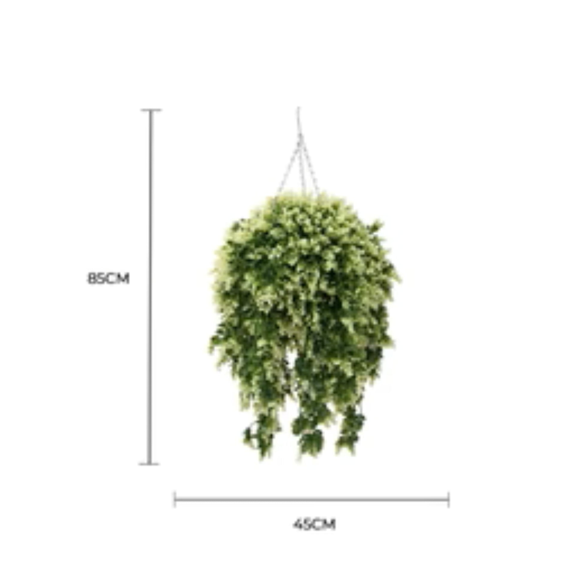 UV-resistant outdoor-proof faux hanging greenery
