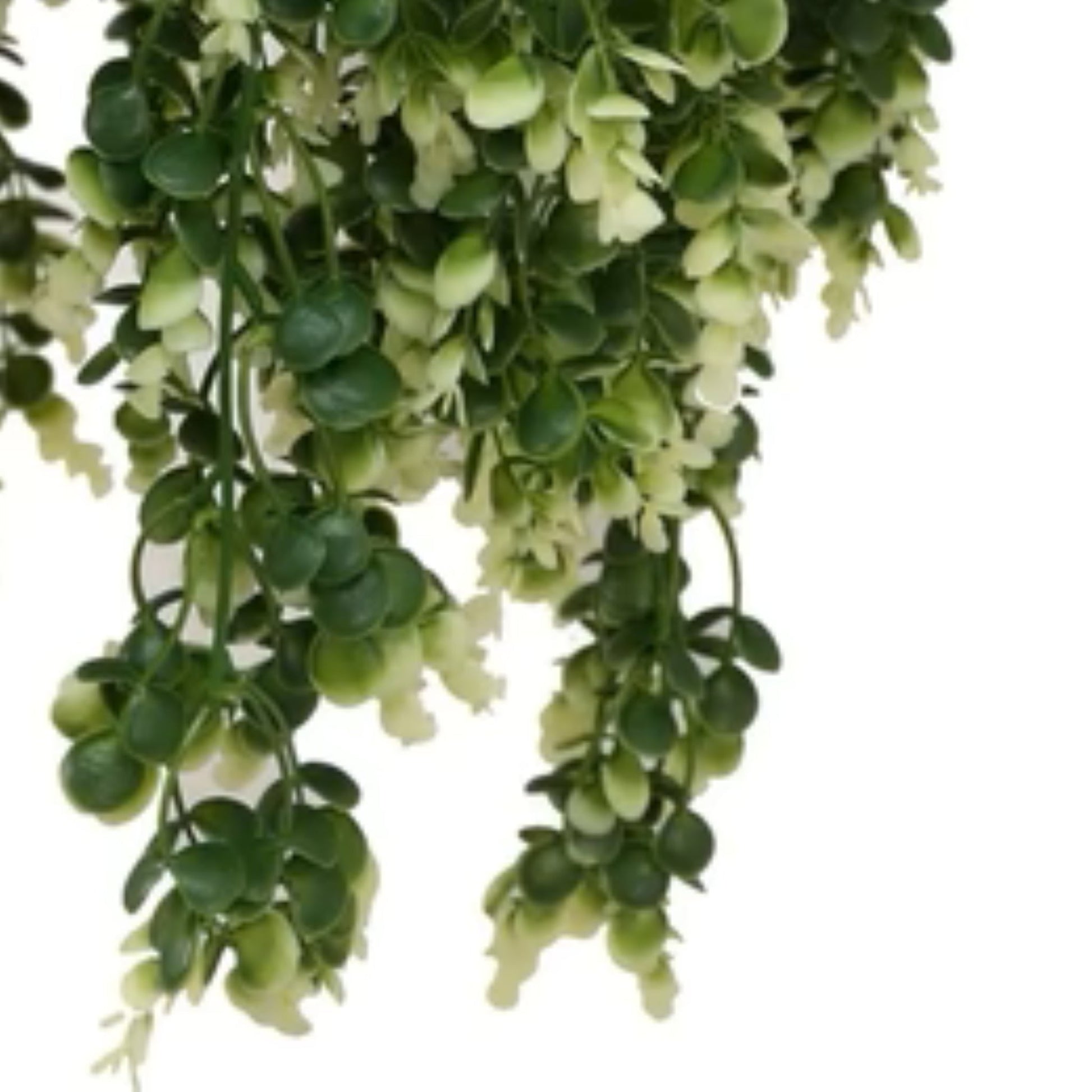 Lifelike evergreen hanging planter for indoor or outdoor décor