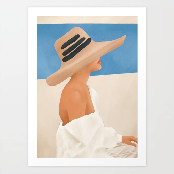 Summer Hat Art Print