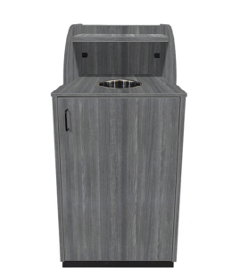 TRASH RECEPTACLES three