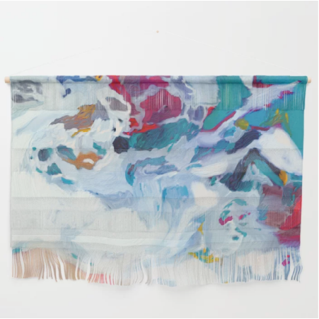 The sea on the beach abstract art