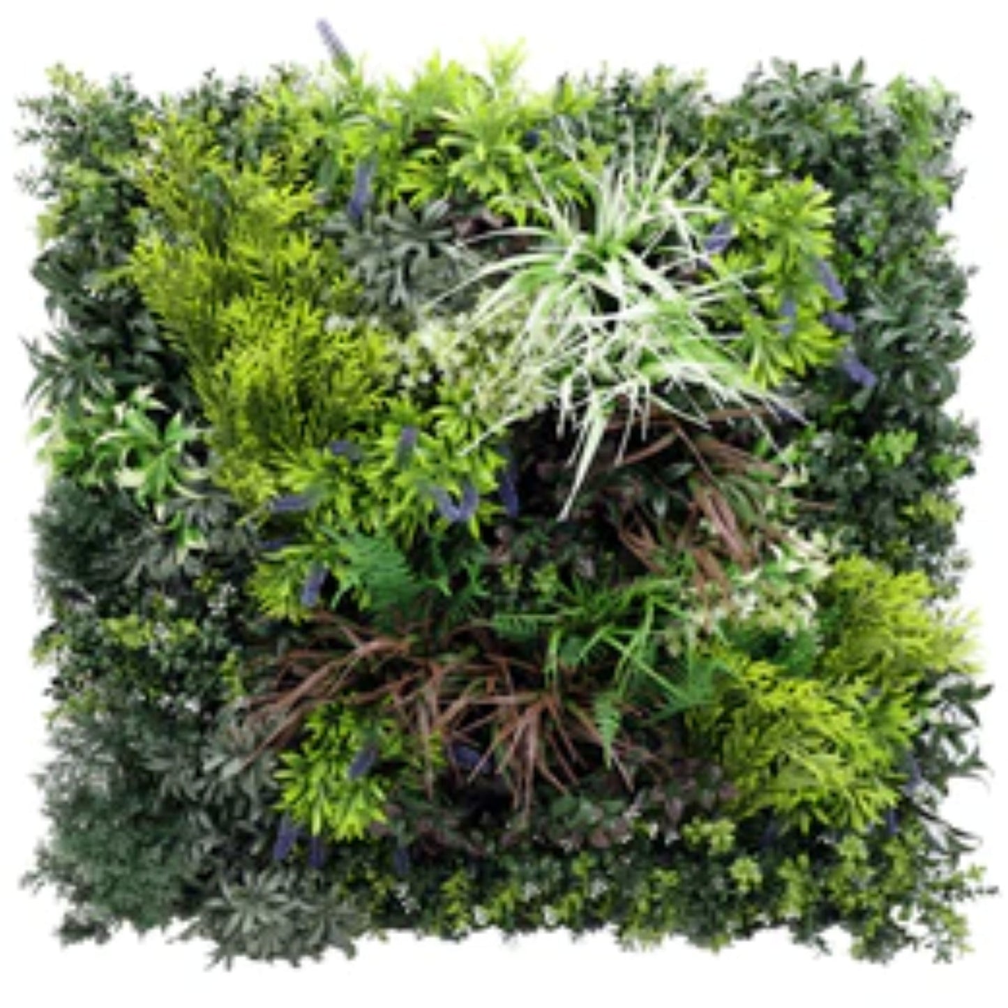 Tropical Forest artificial vertical garden panel measuring 35 by 35 inches