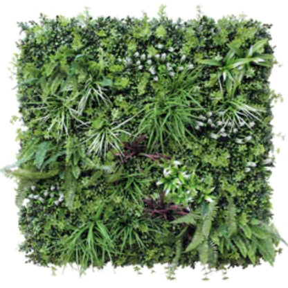 Luxury Tropical Vista artificial vertical garden panel measuring 40 by 40 inches