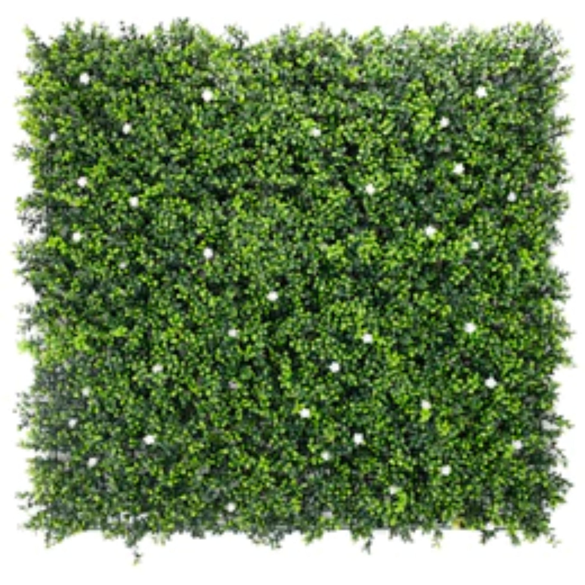 white flowering artificial boxwood panel 40x40