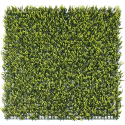 yellow artificial boxwood hedge panel 40x40