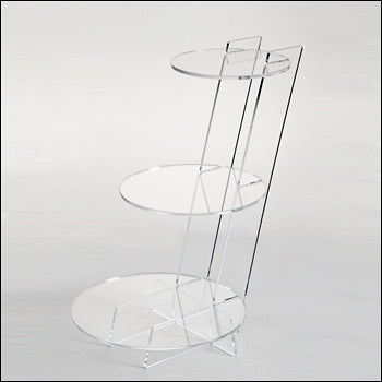 Acrylic Modern Interlocking Round Shelving Display - Multiple Sizes - 1