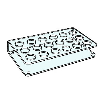 Folded Acrylic Lipstick Holder - Round Holes - 1