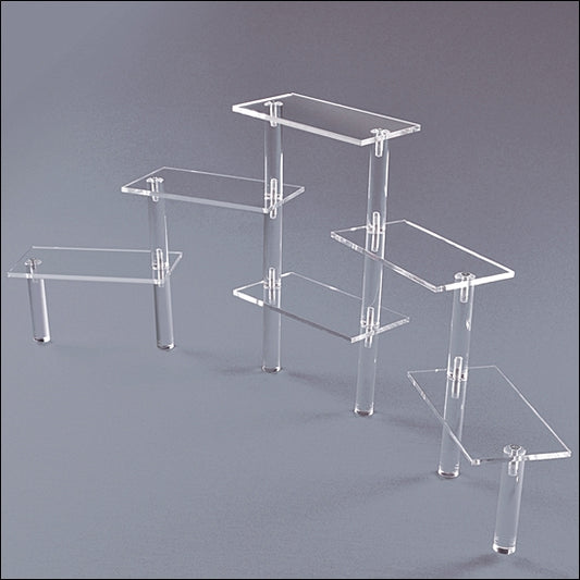 Acrylic Rectangle Platform Tier Display - Multi-Sizes - 1