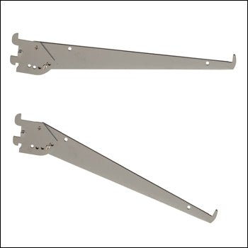 Adjustable Shelf Bracket for Universal Standards - Chrome Finish - 1