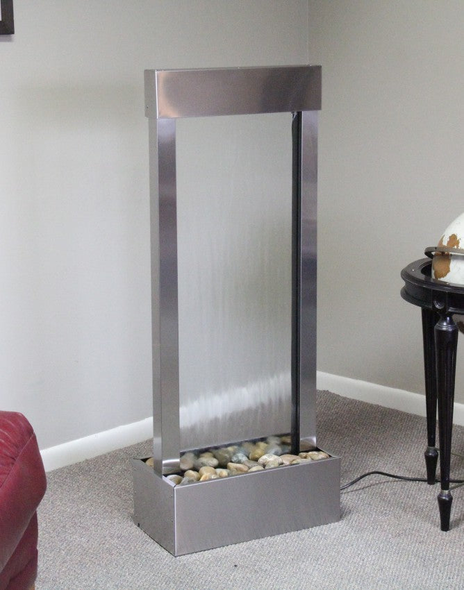 Bantam River floor water fountain for restaurants and hotel interiors
