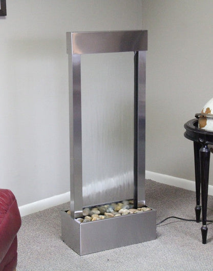 Bantam River floor water fountain for restaurants and hotel interiors