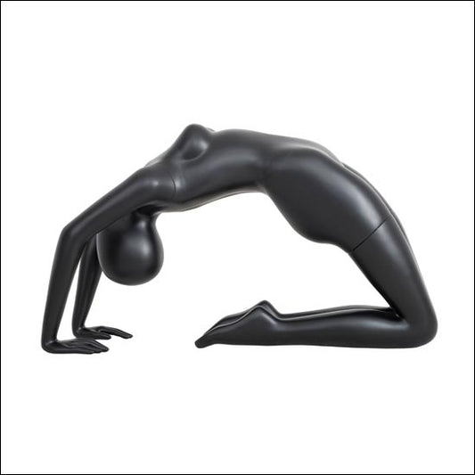 Black Yoga Mannequin Display - Bridge Pose - 1
