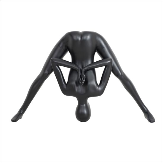 Black Yoga Mannequin Display - Reverse Namaste Pose - 1