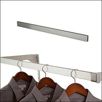 Brushed Satin Chrome Rectangular Tubing Hangbar - Multi Sizes - 1