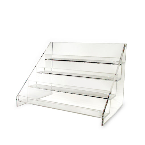 Acrylic Four Tier Display Bin- 4 Sections 15-3/8â€²â€²W x 10-5/16 - 1