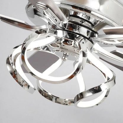 52-Inch Modern Ceiling Fan with LED Lighting and Remote Control – Reversible 6-Speed DC Motor
