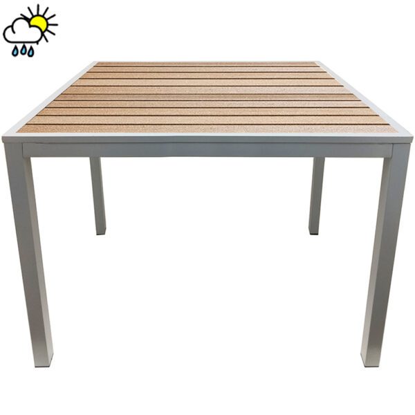 Teak Series Outdoor Dining Table for Restaurants and Hospitality Spaces