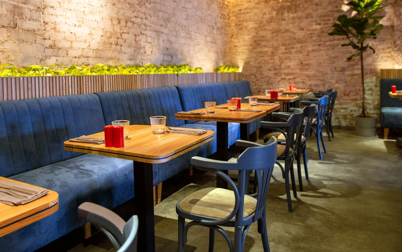 commercial restaurant furniture wood tables upholstered chairs.jp