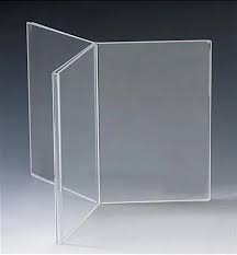 Countertop 6-Sided Acrylic Sign Holder - Multiple Sizes - 1
