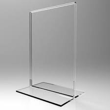 Lucite and Steel Sign Holders - 1