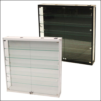Aluminum Framed Wall Hung Showcase - Economy - Color Options - 1