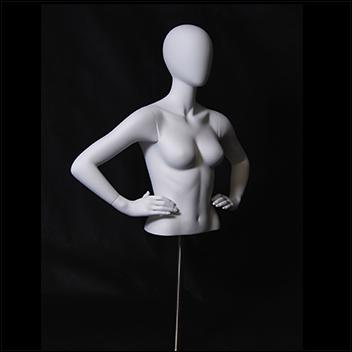 Table Top Egghead Female Mannequin Torso - 1
