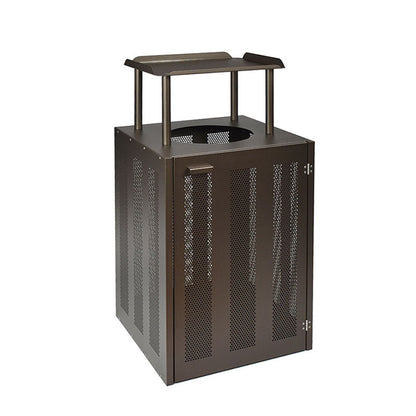 cement gray emu dado e886 litter bin steel powder coated outdoor indoor trash receptacle for modern spaces