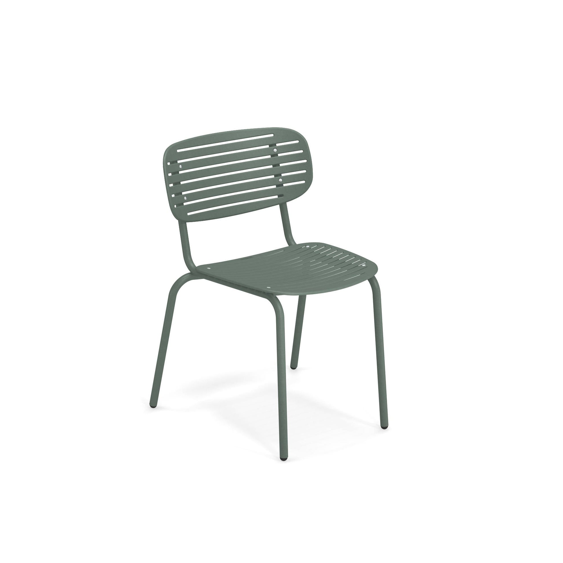 Emu Mom #639 dark green steel chair featuring a durable E-coated finish for restaurants, cafés, and patio spaces.
