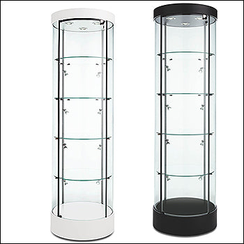 Euro Circular Tower Showcase - Multiple Finish Options - 1