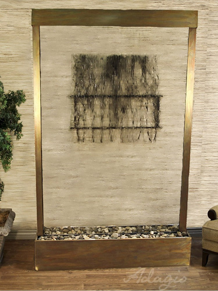 Grandeur River floor water fountain for restaurants, hotels, and cafés