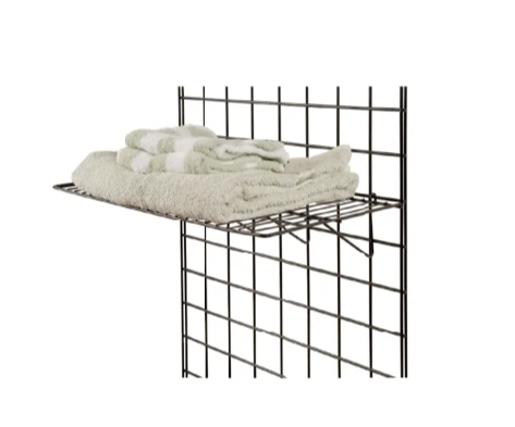 1/8" Wire Straight Shelf for Grid Panel 12"D x 23.5"W - 1