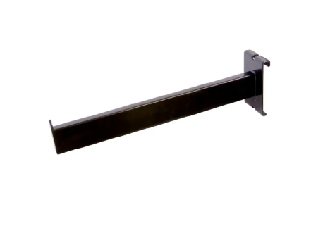 12" Rectangular Tube Faceout For Gridwall Black - 1