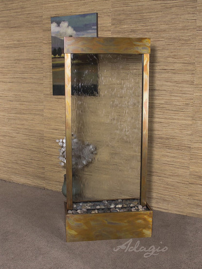Harmony River floor water fountain for restaurants, hotels, and cafés