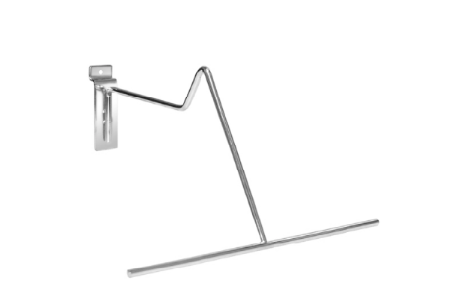 Slatwall Western Hat Display Chrome 9-11/16â€²â€² wide x 10â€²â€² deep overall from the slatwall - 1