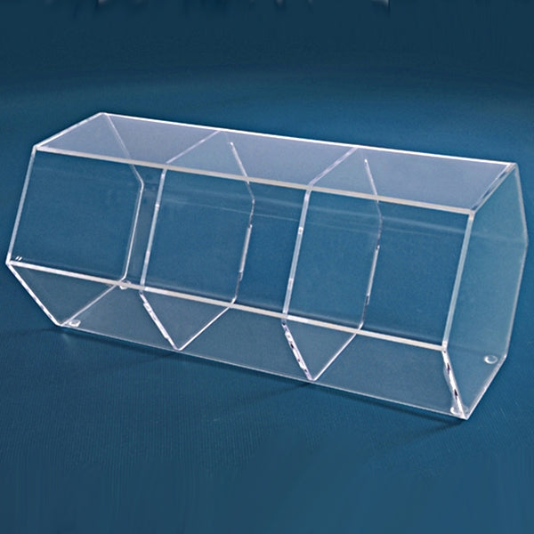 Acrylic Hexagon Grab Bins with Non-Skid Feet - Multi-Sizes - 1