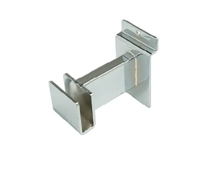 3" Rectangular tubing Hangrail Bracket for Slatwall - 1