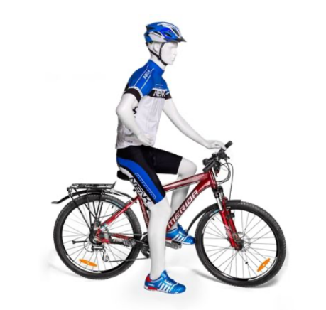 Female in a Bicycle Riding Pose - 1