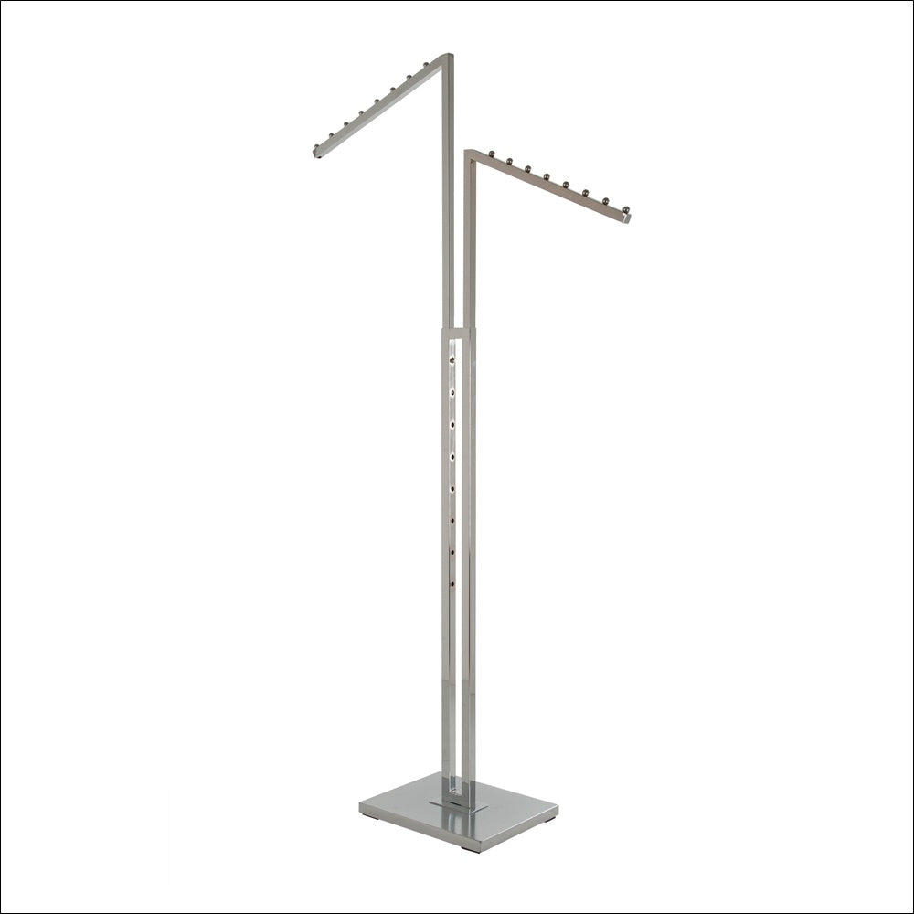 2-Way w/ 2 Square Tubing Slant Arms - Chrome - 1