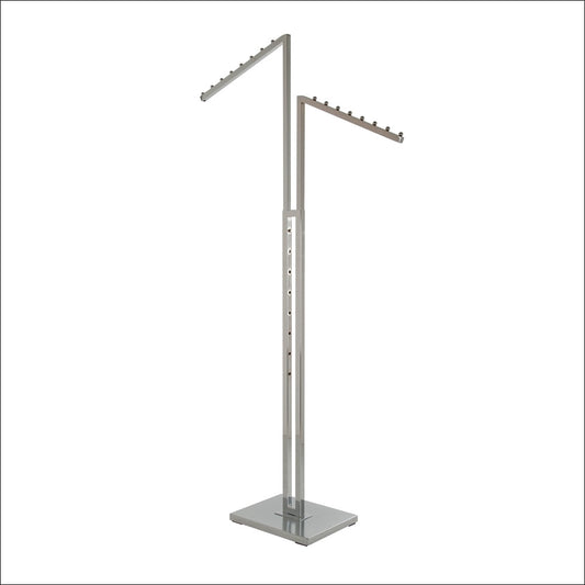 2-Way w/ 2 Square Tubing Slant Arms - Chrome - 1