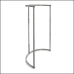 43" dia Half-Round Rack - Chrome - 1