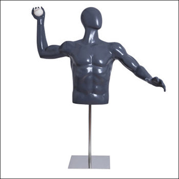 Baseball Pitching Pose Mannequin Form with Adjustable Base - 1