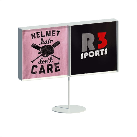 Double T-Shirt Display with Stand - Double Sided - 1