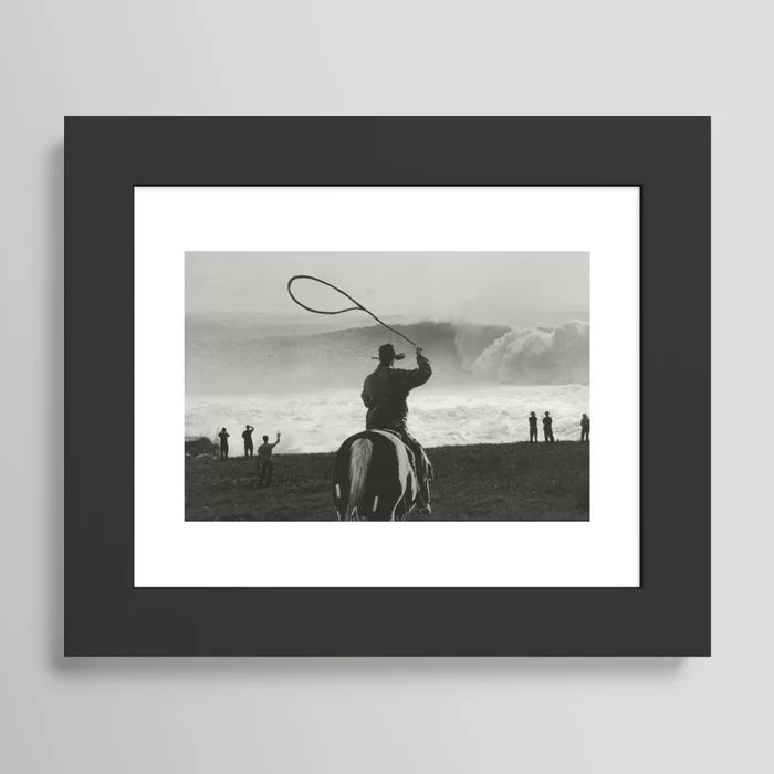 Rangler Art Print by Casey Hagerman in black hardwood frame with matte finish and shatterproof acrylic cover.