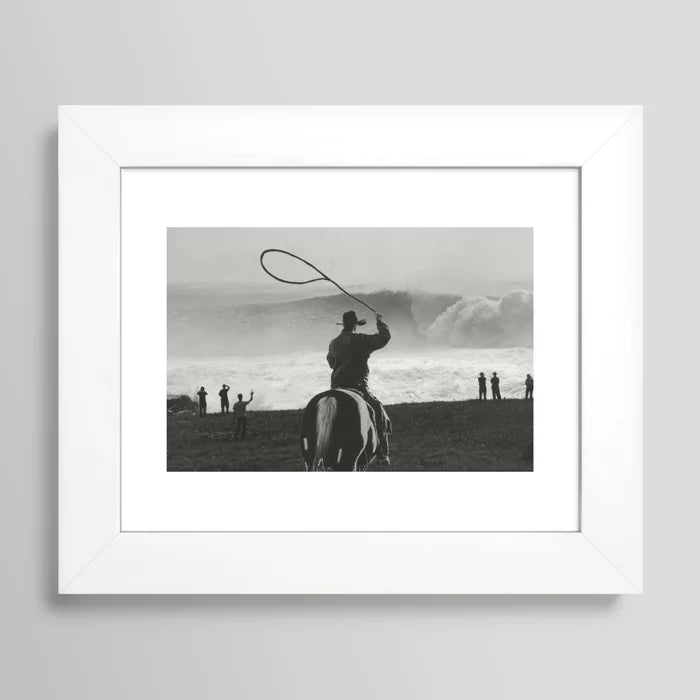 Rangler Art Print by Casey Hagerman in white frame offering clean contrast and modern western-inspired wall art style.