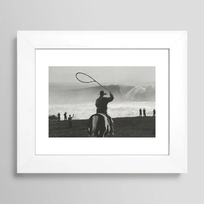 Rangler Art Print by Casey Hagerman in white frame offering clean contrast and modern western-inspired wall art style.