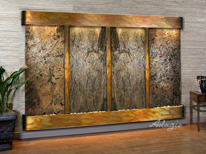 Regal Falls wall-mounted water fountain for luxury hotels and restaurants