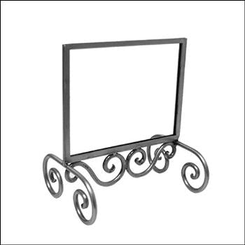 Boutique Sign Holder - Raw Steel - 1