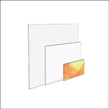 Acrylic Sign Pocket - Mulitple Size Options - 1