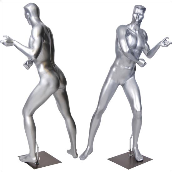 Shiny Silver Male Tennis Player - Made to Order - 1